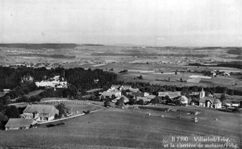  Vue sur la carrière de Molasse de Villarlod (milieu gauche) 